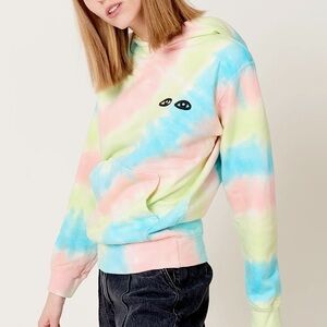 Clare V. Pastel Tie-Dye Hoodie